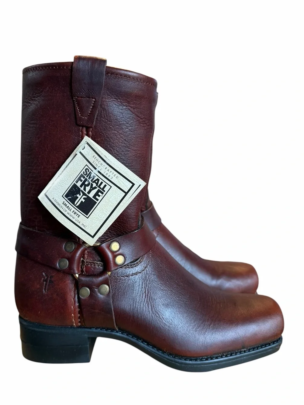 Frye NEW Youth Vintage Small Frye Pull On Harness Boots Size 1.5 #267058